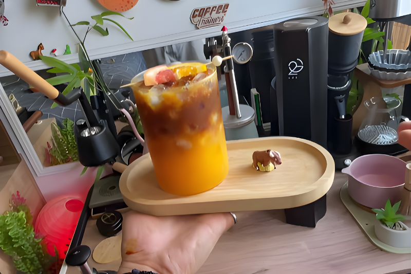 ☕🍊 Sparkling Espresso Orange con Pomelo