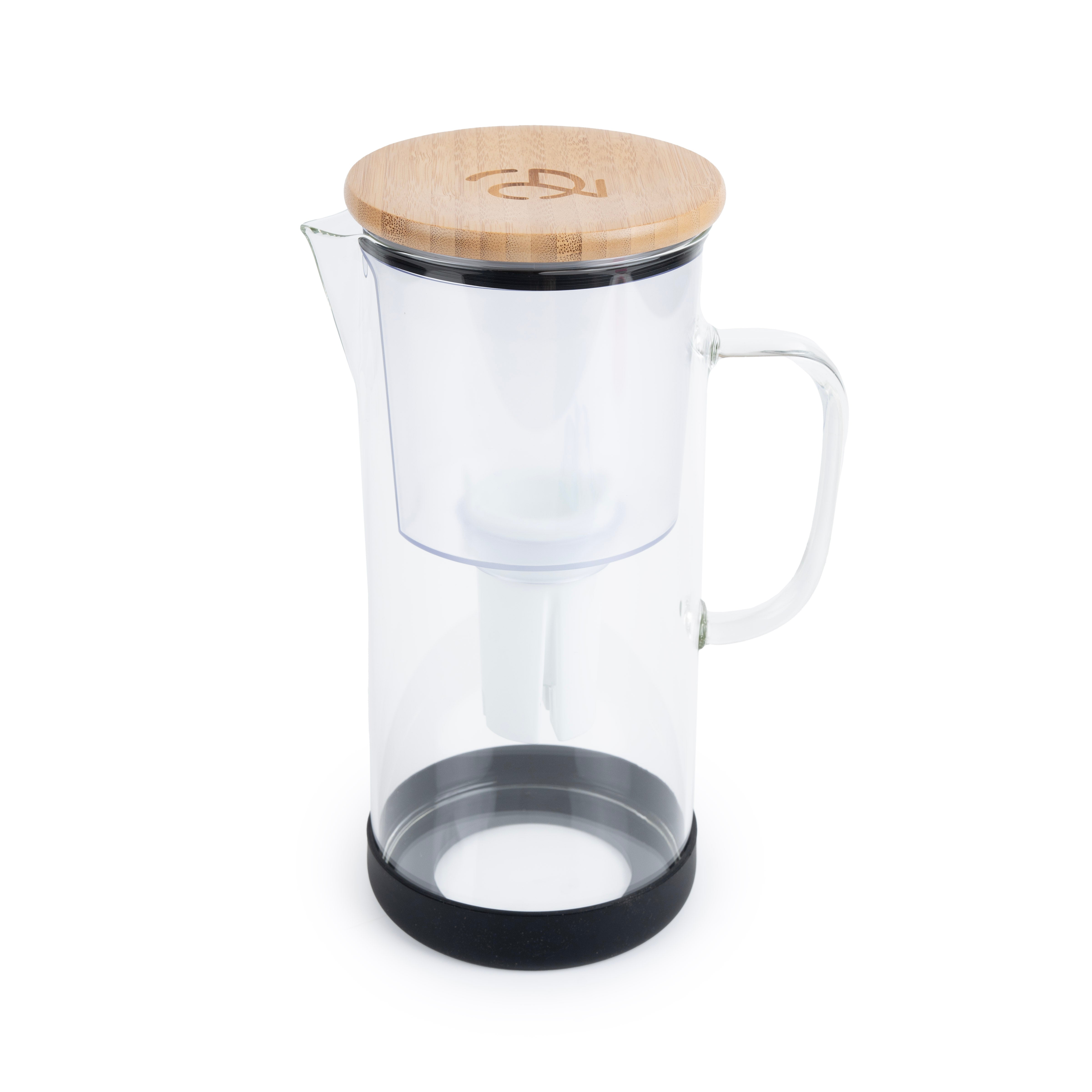 Jarra Purificadora de Agua de Vidrio 3.5L | PureWater GO2 con Filtro Reemplazable y 4 Etapas de Filtrado