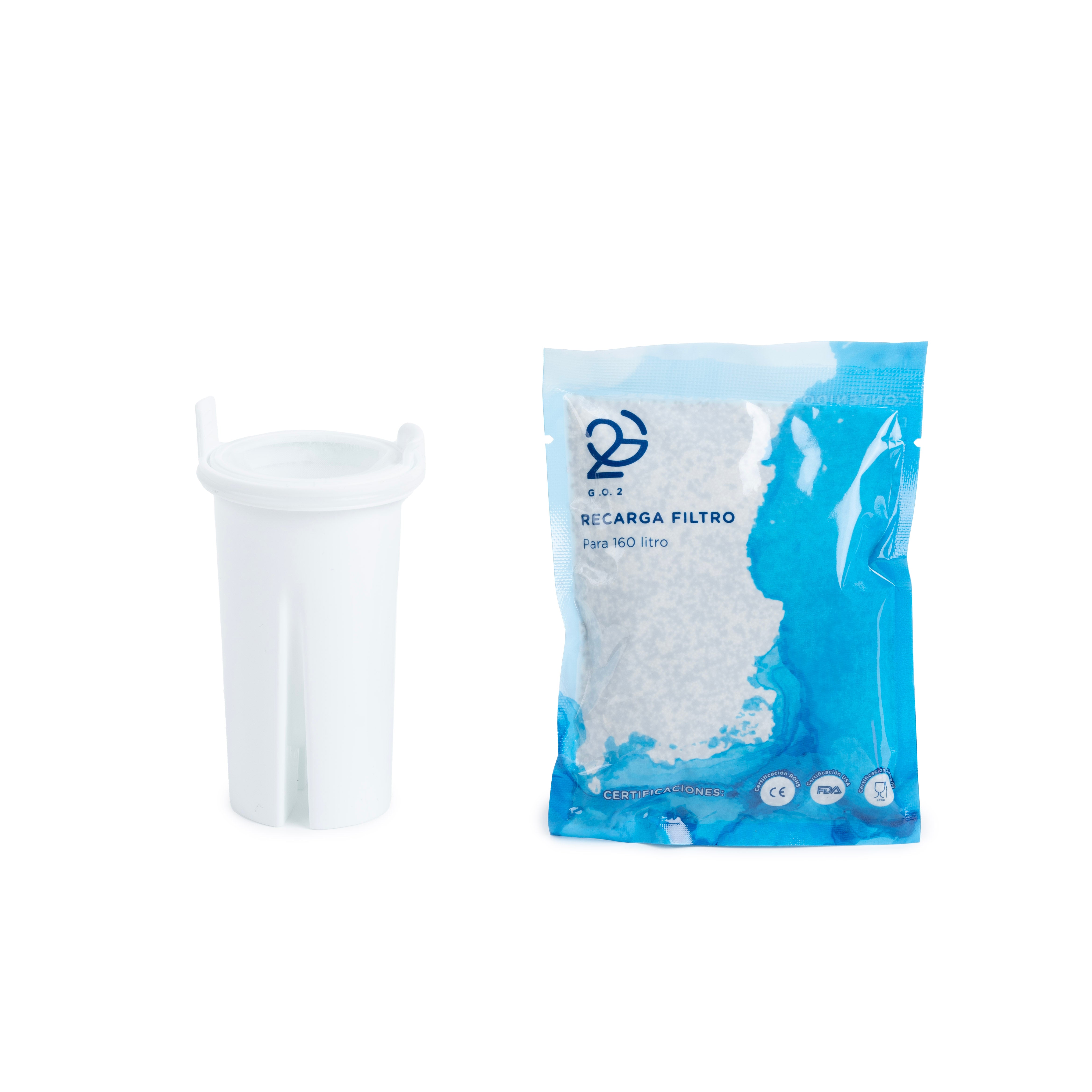 Jarra Purificadora de Agua de Vidrio 3.5L | PureWater GO2 con Filtro Reemplazable y 4 Etapas de Filtrado