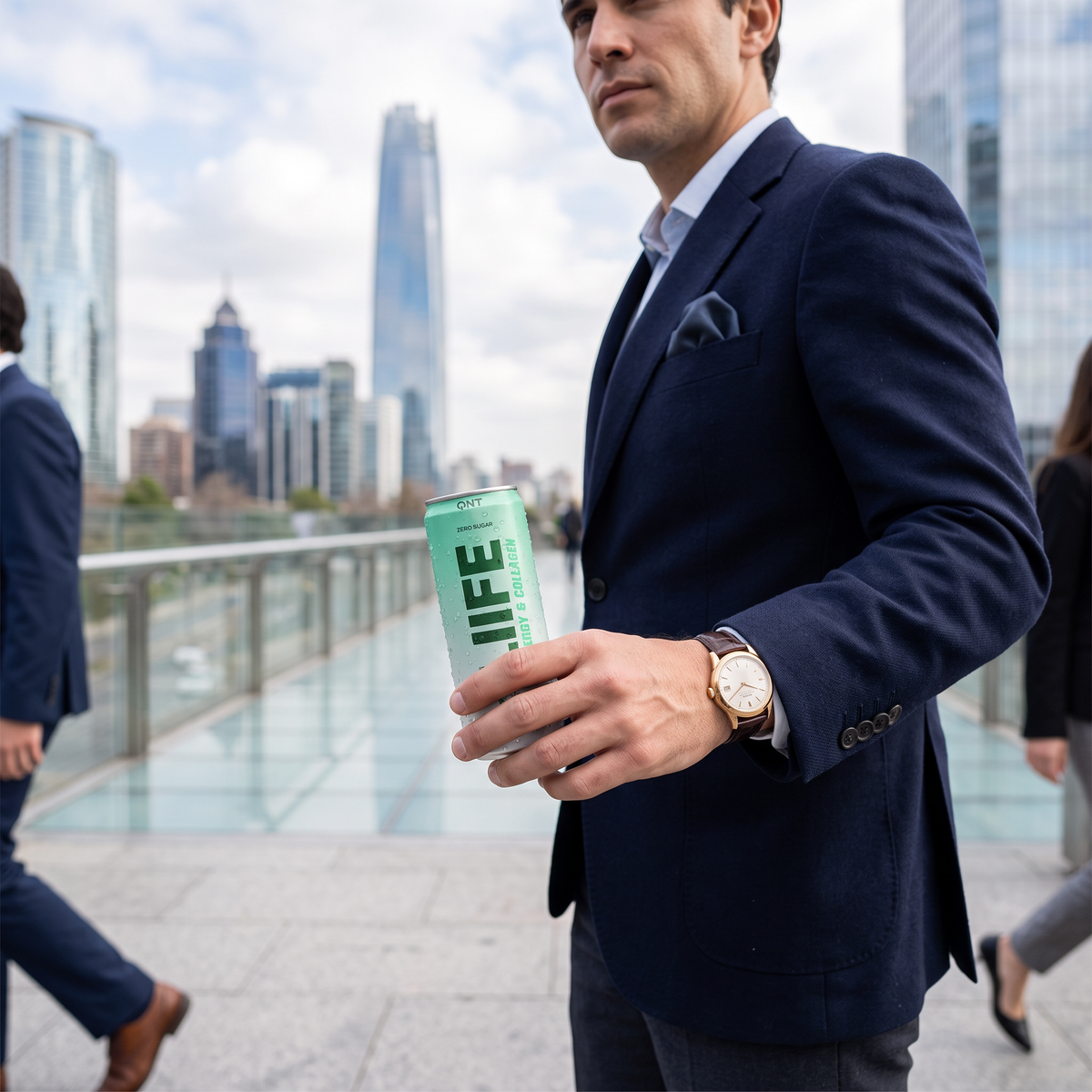 6 Pack - Bebida Energía y Colágeno Matcha Limón Menta - 250 ml