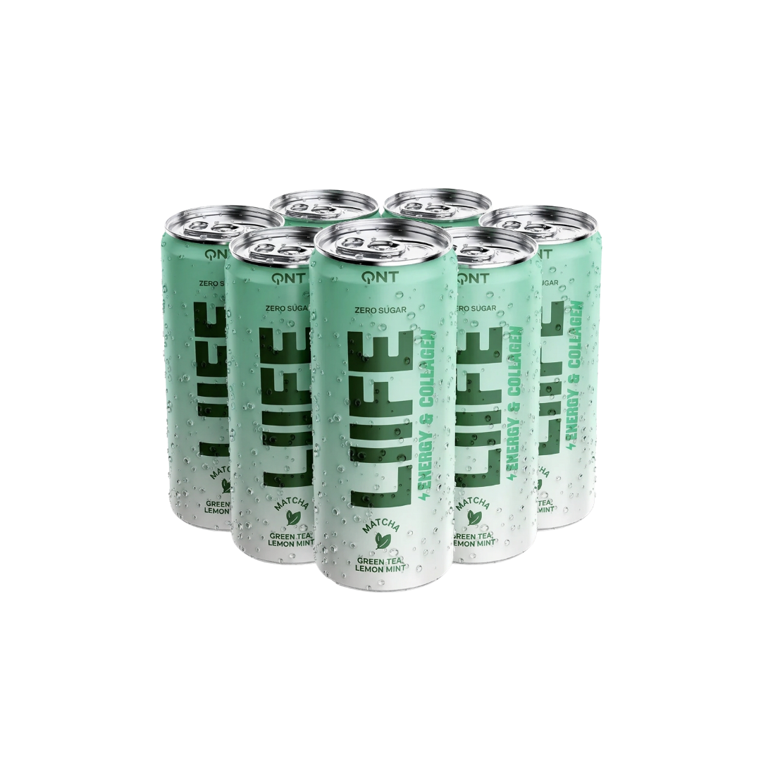 6 Pack - Bebida Energía y Colágeno Matcha Limón Menta - 250 ml