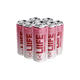 6 Pack Frambuesa - Bebida Energía y Colágeno Matcha