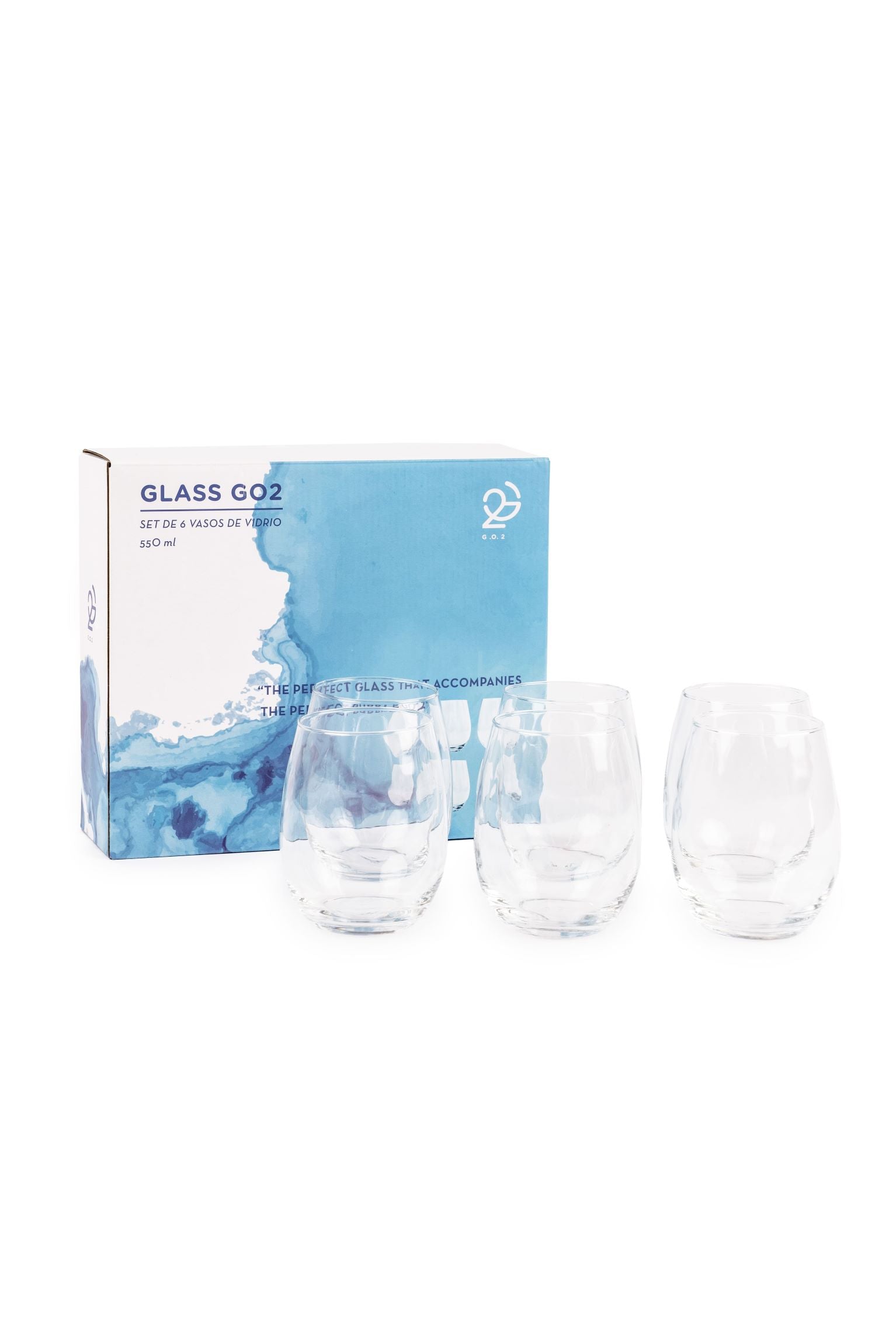 Set Vasos de Vidrio GO2 - 590 ml (6 unidades)